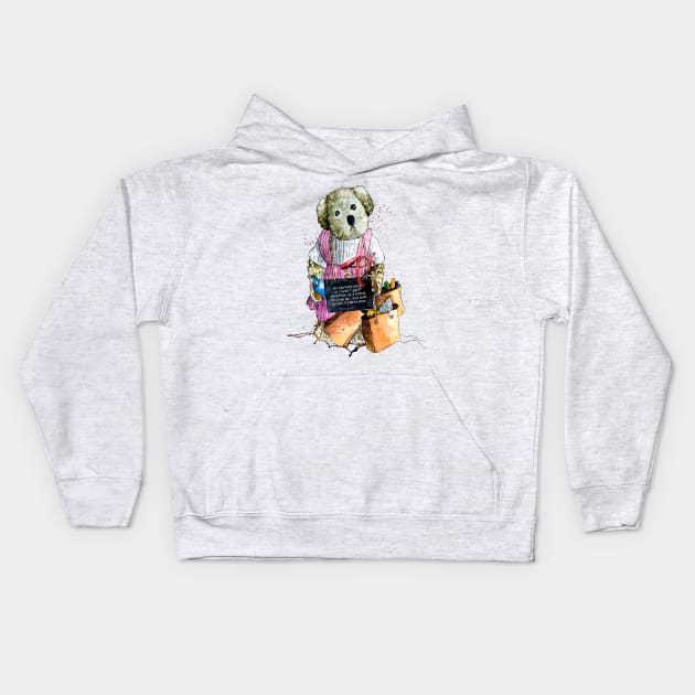 I am Sure Going To Miss Him Kids Hoodie by Miki De Goodaboom